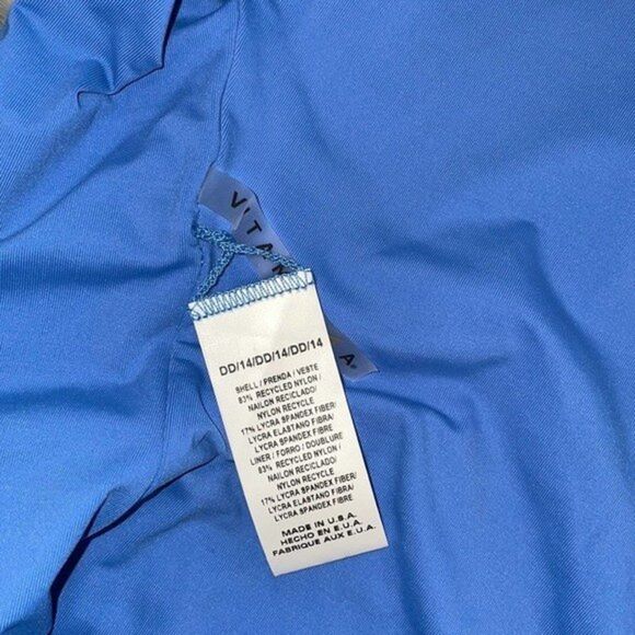 Vitamin A Womens Size 14 DD Mediterranean Blue Leah Sis One-piece Bathing Suit - Picture 5 of 9